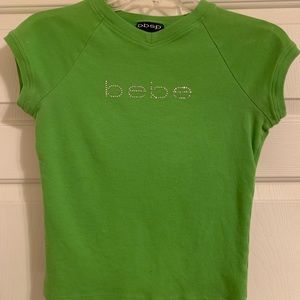 BEBE green ladies top size medium
